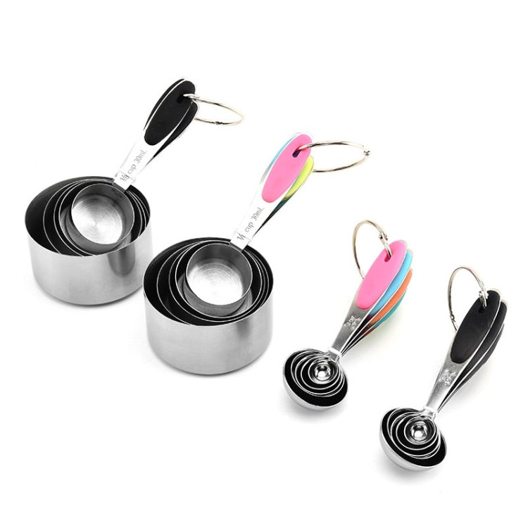 5 in 1 Stainless Steel Measuring Spoon Set Coffee Spoon Baking Kitchen Gadget, Style:Measuring Spoon