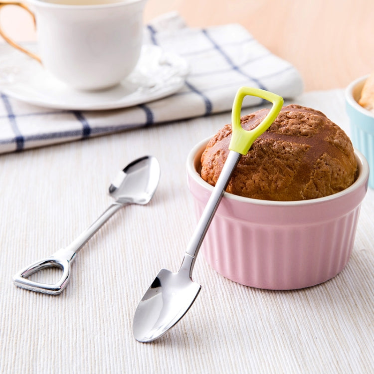 3 PCS Stainless Steel Shovel Shape Tea Coffee Sugar Spoon Ice Cream Dessert Spoon
