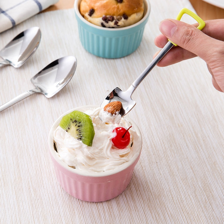 3 PCS Stainless Steel Shovel Shape Tea Coffee Sugar Spoon Ice Cream Dessert Spoon