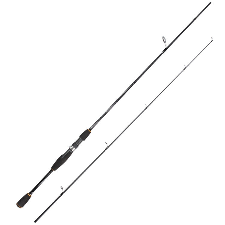 1.98M High Carbon Road Poles Throw Two Fishing Rods, Style:Straight Handle