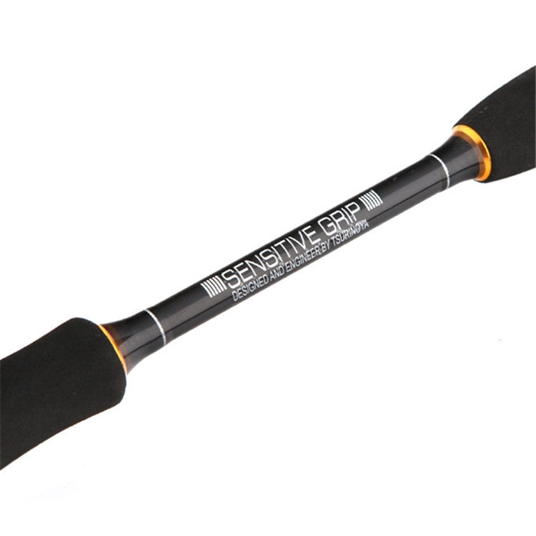 1.98M High Carbon Road Poles Throw Two Fishing Rods, Style:Straight Handle