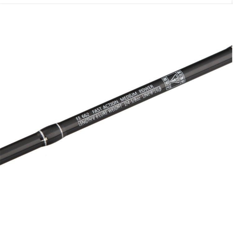 1.98M High Carbon Road Poles Throw Two Fishing Rods, Style:Straight Handle