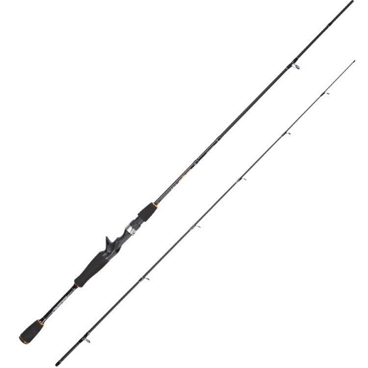 1.98M High Carbon Road Poles Throw Two Fishing Rods, Style:Gun Handle