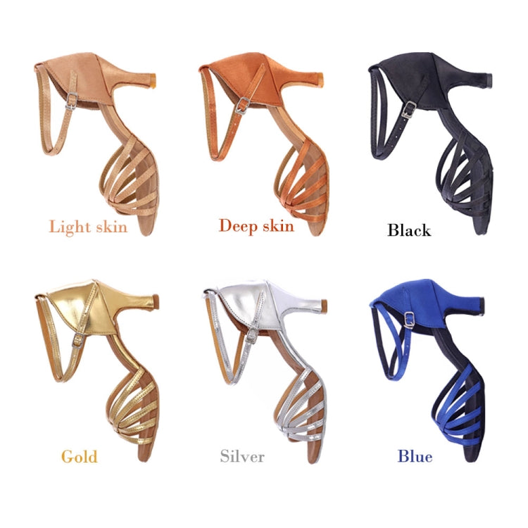 Wear-resistant Stiletto Adult Latin Dance Shoes Sandals for Women, Shoe Size:39
