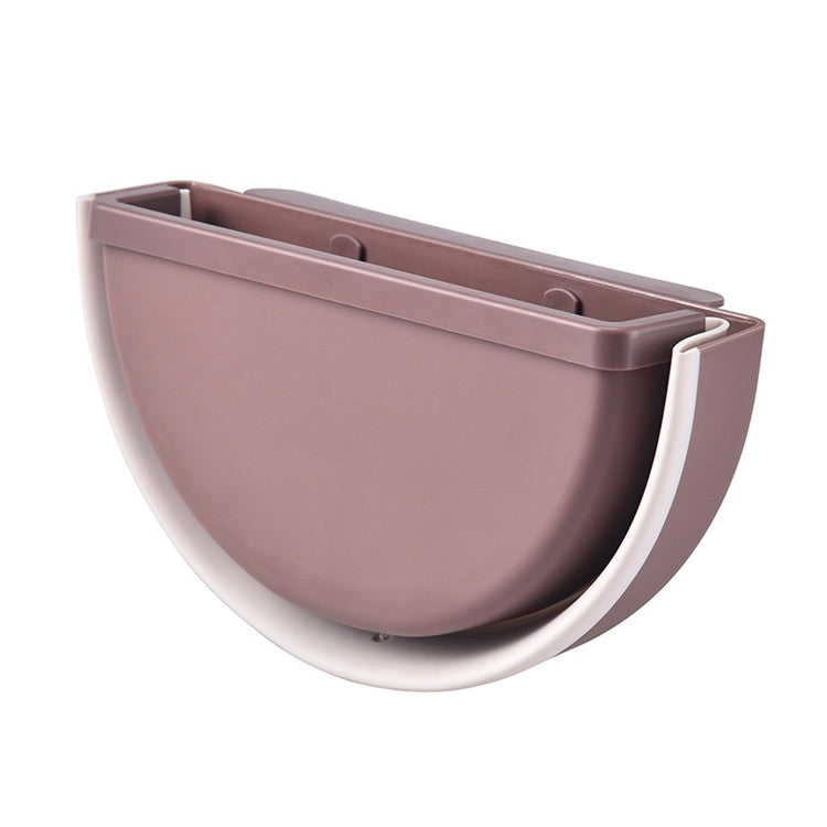 Household Kitchen Office Car Free Punch Hanging Foldable Trash Bin