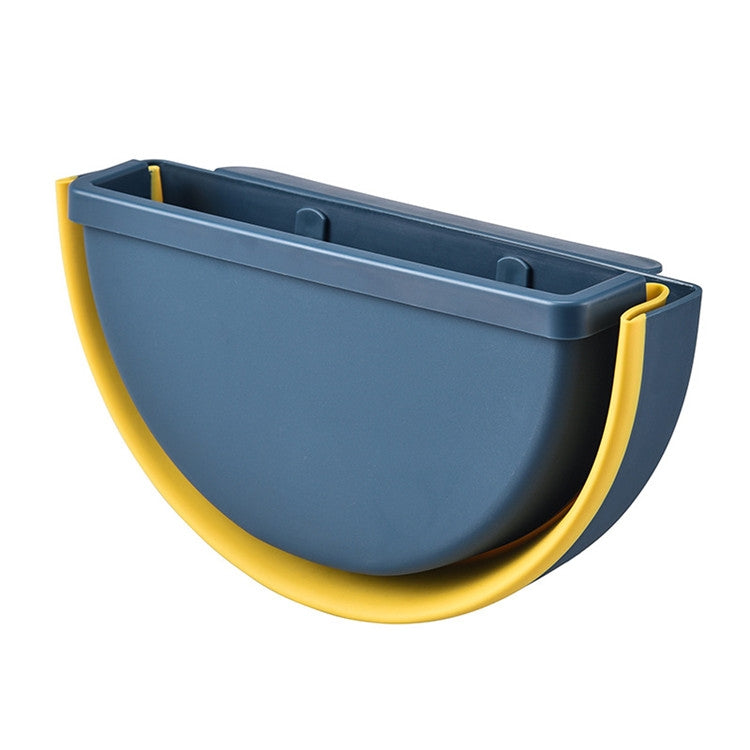 Household Kitchen Office Car Free Punch Hanging Foldable Trash Bin