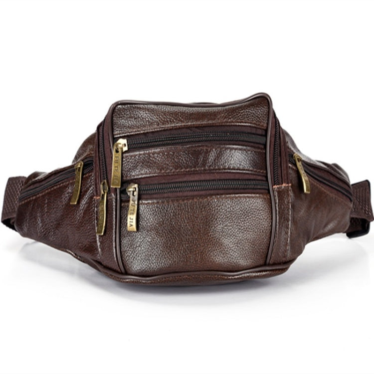Fashion Men Leather Waist Bags Travel Necessity Organizer Mobile Phone Bag