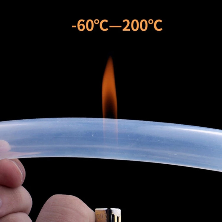 Food Grade Transparent Silicone Rubber Hose Out Diameter Flexible Silicone Tube, Specification:5x10mm(1m)