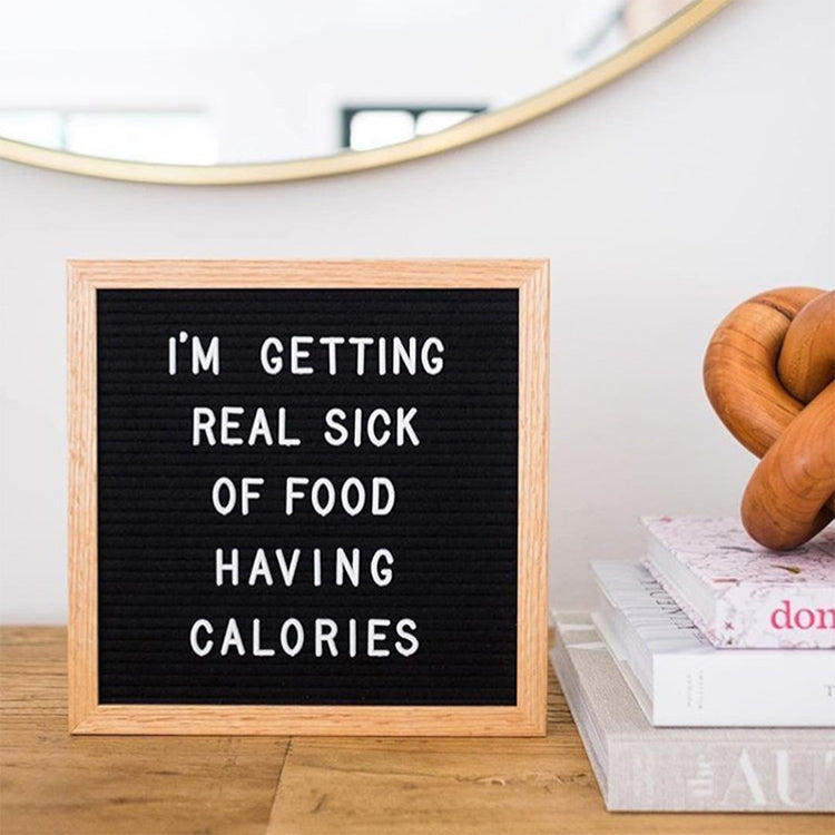 10 inch x 10 inch Handmade Wooden Felt Letters Message Board Photo Frame Photo Props