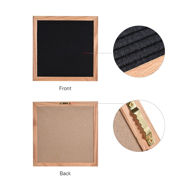 10 inch x 10 inch Handmade Wooden Felt Letters Message Board Photo Frame Photo Props