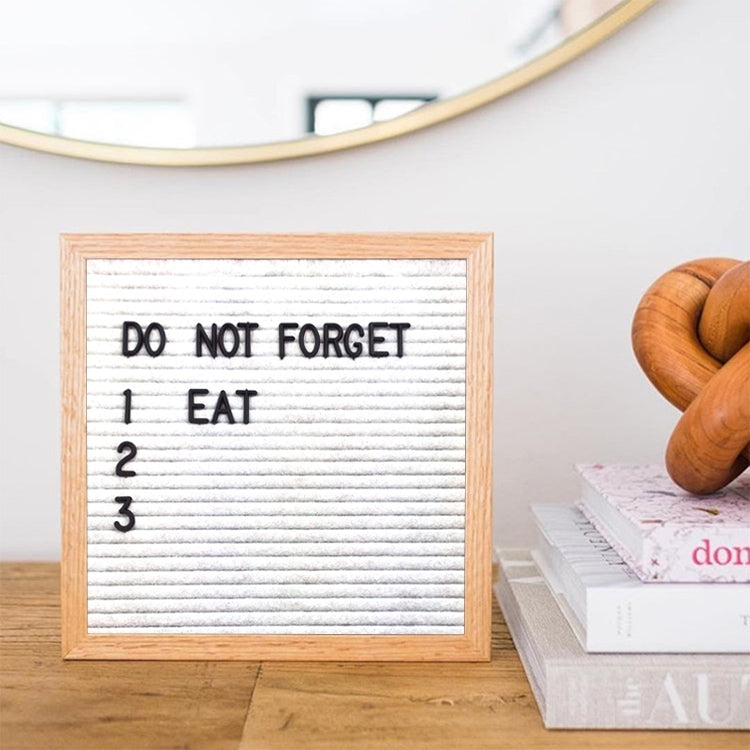 10 inch x 10 inch Handmade Wooden Felt Letters Message Board Photo Frame Photo Props