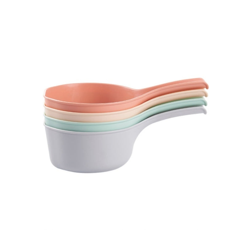 8 PCS Thickened Long Handle Water Scoop Household Washing Vegetable Spoon Random Color Delivery