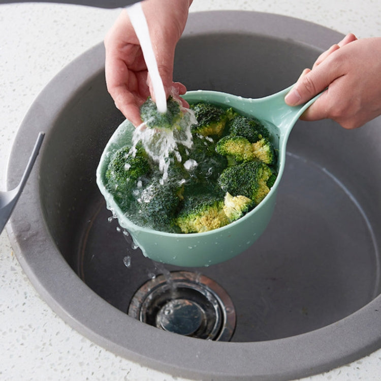 8 PCS Thickened Long Handle Water Scoop Household Washing Vegetable Spoon Random Color Delivery