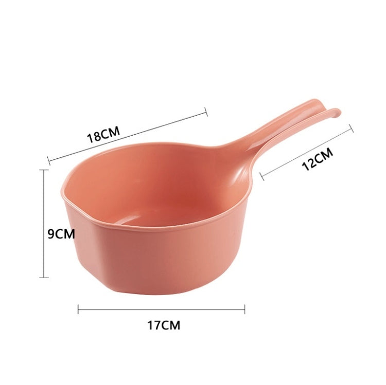 8 PCS Thickened Long Handle Water Scoop Household Washing Vegetable Spoon Random Color Delivery