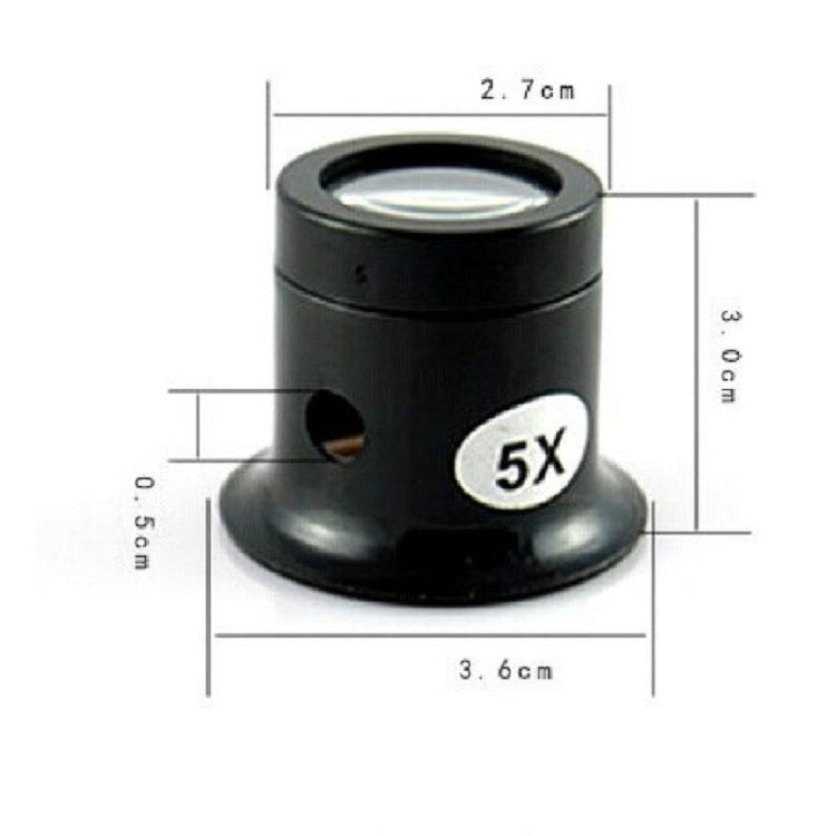 Watch Repair Tool Eyepiece Repair Watch Eye Mask Magnifier, Color:5X