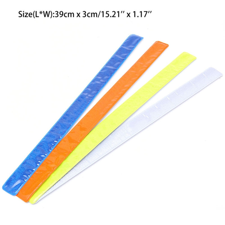4 PCS Bike Bicycle Cycling Band Arm Leg Pant Reflective Strap Belt Safety Reflector