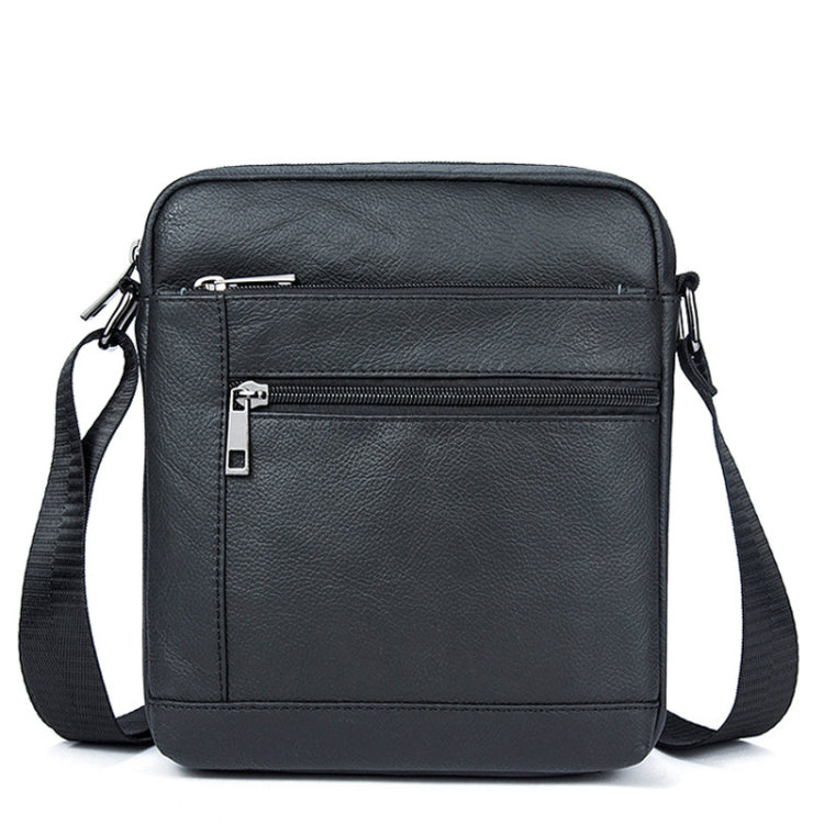 Men Cowhide Leather Crossbody Bags Vertical Shoulder Bag Business Bag