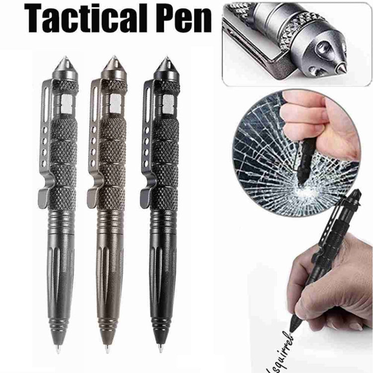 3 PCS Multipurpose Aviation Aluminum Anti-skid Portable Defence Personal Pen Tool(Black)