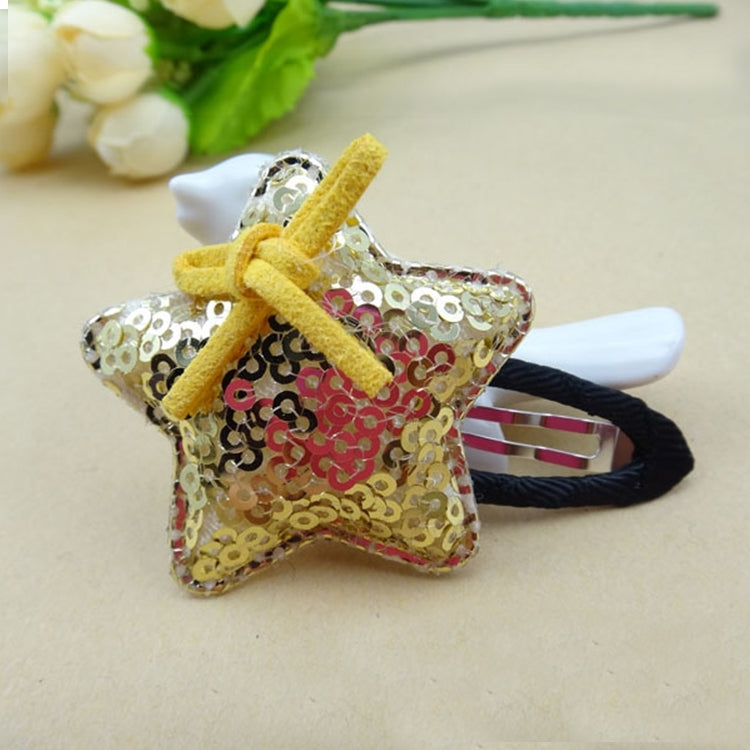5 PCS Girls Sequins Pentagram BB Clip Children Hair Accessories