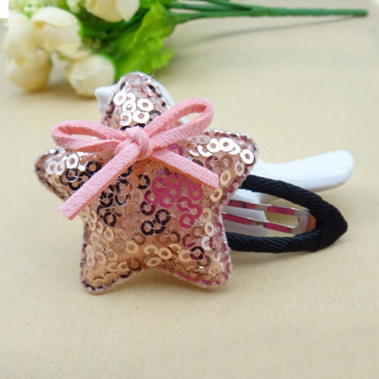 5 PCS Girls Sequins Pentagram BB Clip Children Hair Accessories