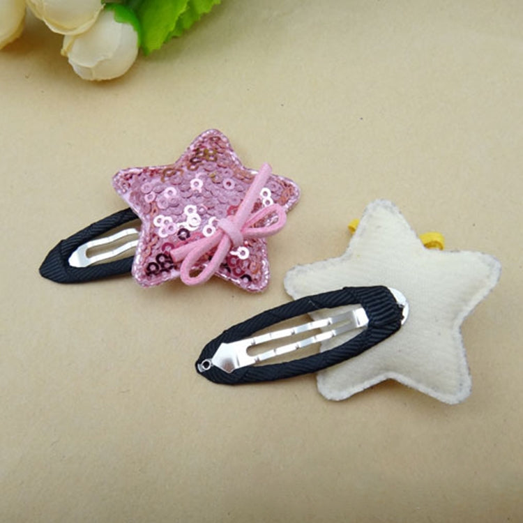 5 PCS Girls Sequins Pentagram BB Clip Children Hair Accessories