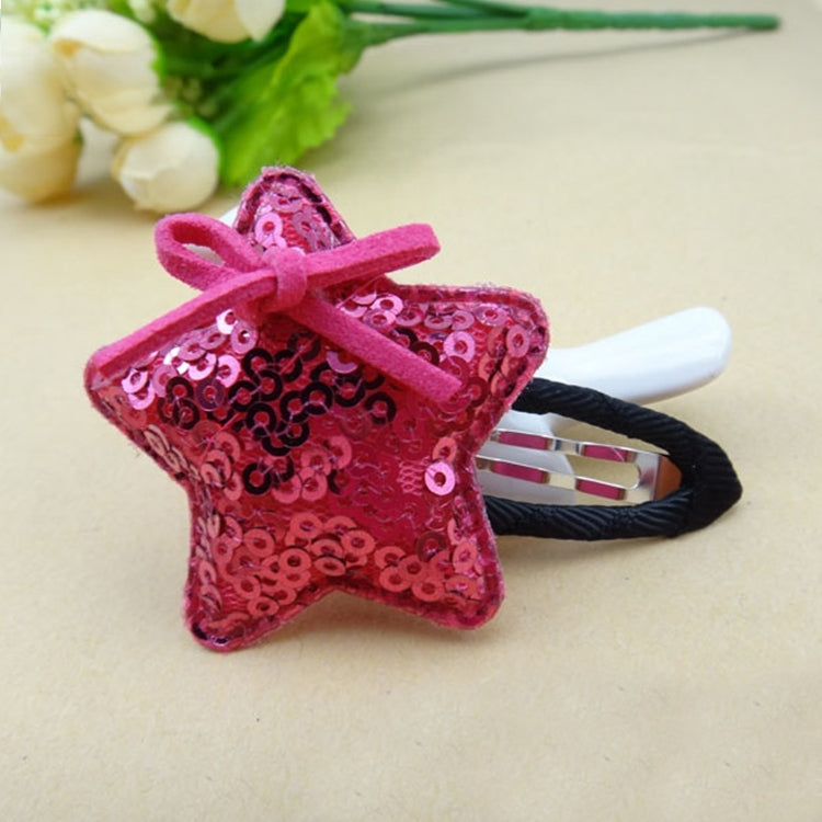 5 PCS Girls Sequins Pentagram BB Clip Children Hair Accessories