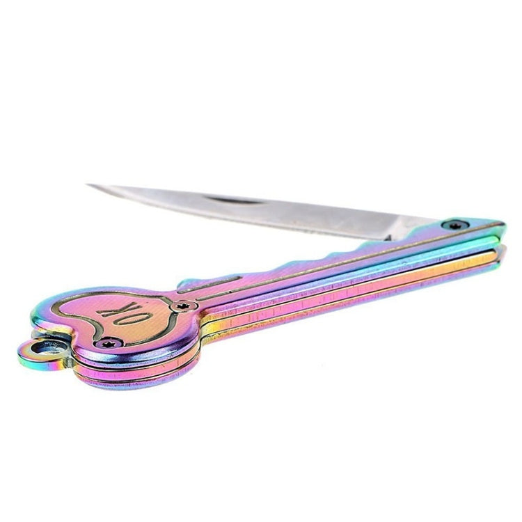 Mini Key Knife Camp Outdoor Keyring Ring Keychain Fold Self Defense Security Multi Tool