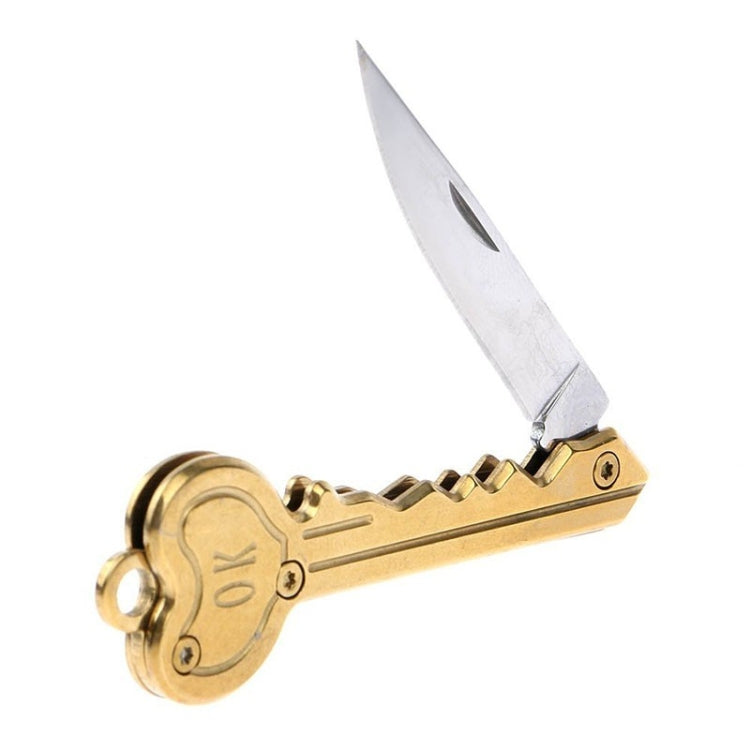 Mini Key Knife Camp Outdoor Keyring Ring Keychain Fold Self Defense Security Multi Tool