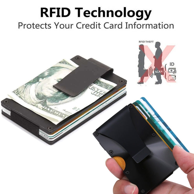 2 PCS X-11D Ultra-thin Business Card Holder Aluminum Credit card Metal Anti-magnetic Wallet