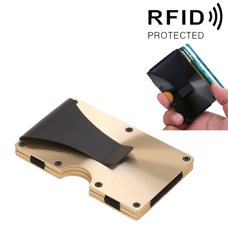 2 PCS X-11D Ultra-thin Business Card Holder Aluminum Credit card Metal Anti-magnetic Wallet