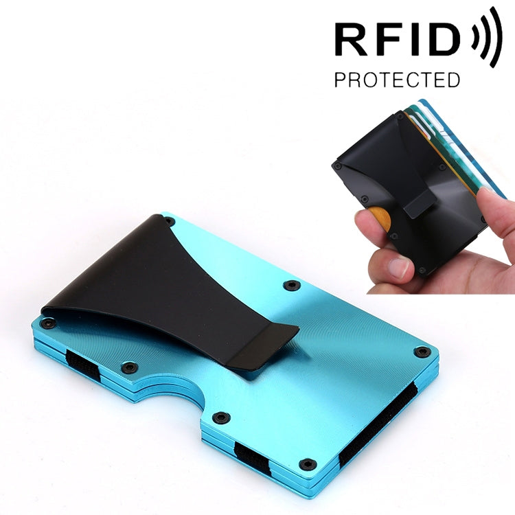 2 PCS X-11D Ultra-thin Business Card Holder Aluminum Credit card Metal Anti-magnetic Wallet