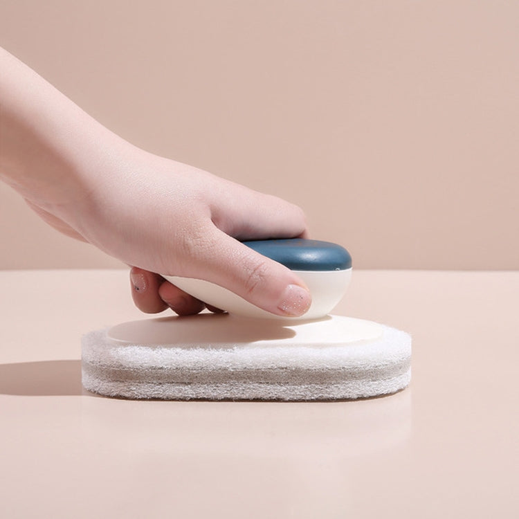 10 PCS Sponge Brush Clean Countertop Multi-function Kitchen Bathroom Scouring Pad Wash Dishes Pot Brush with Handle