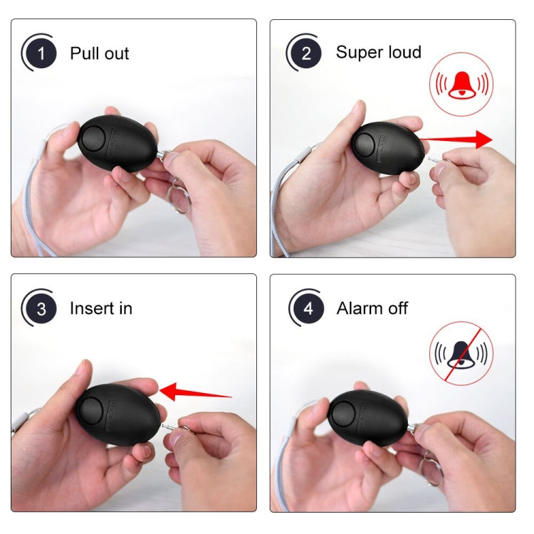 Self Defense Keychain Personal Alarm Emergency Siren Song Survival Whistle Device