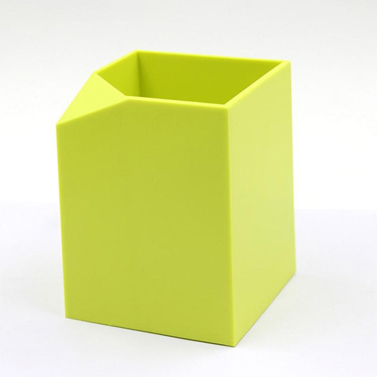 2 PCS Plastic Pen Holder Multifunctional Office Supplies(Yellow)