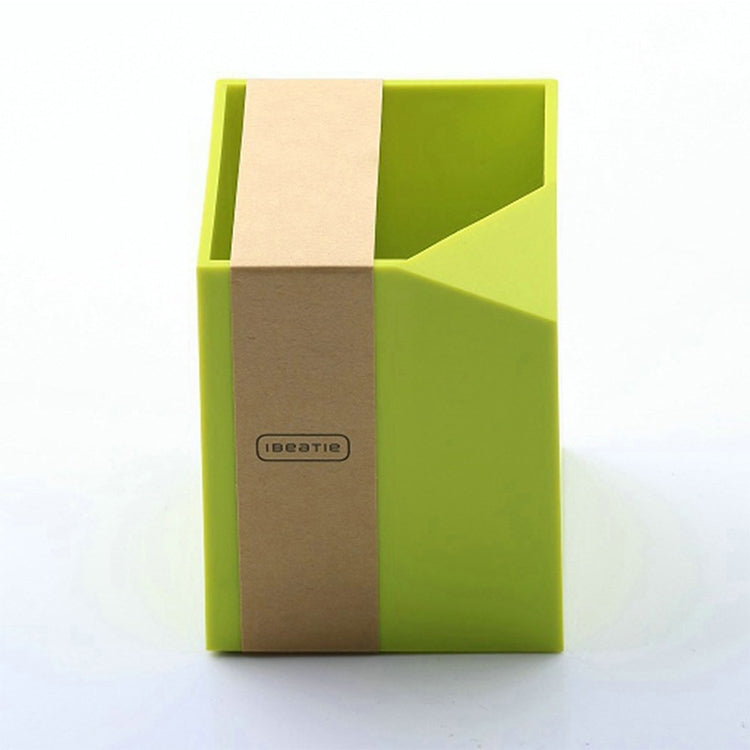 2 PCS Plastic Pen Holder Multifunctional Office Supplies(Yellow)