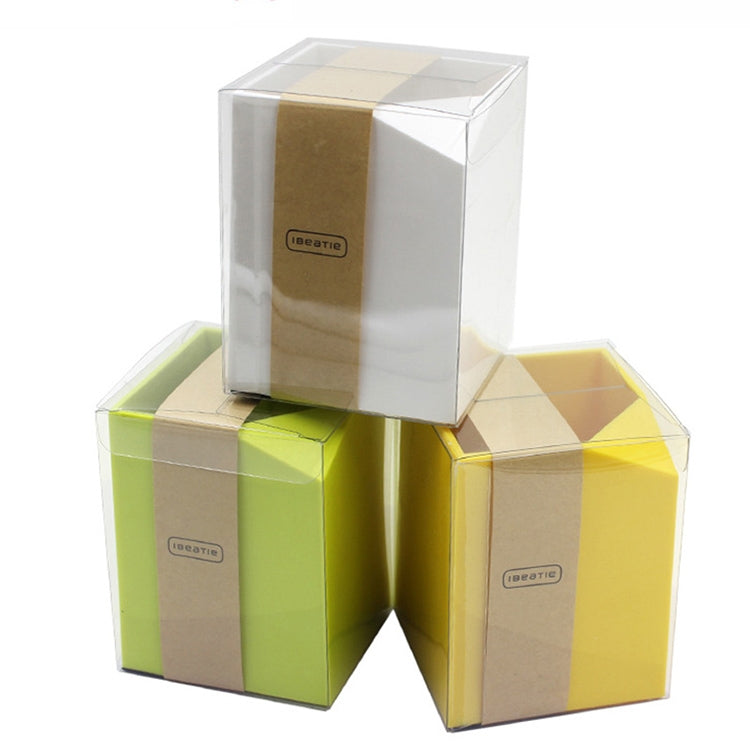 2 PCS Plastic Pen Holder Multifunctional Office Supplies(Yellow)