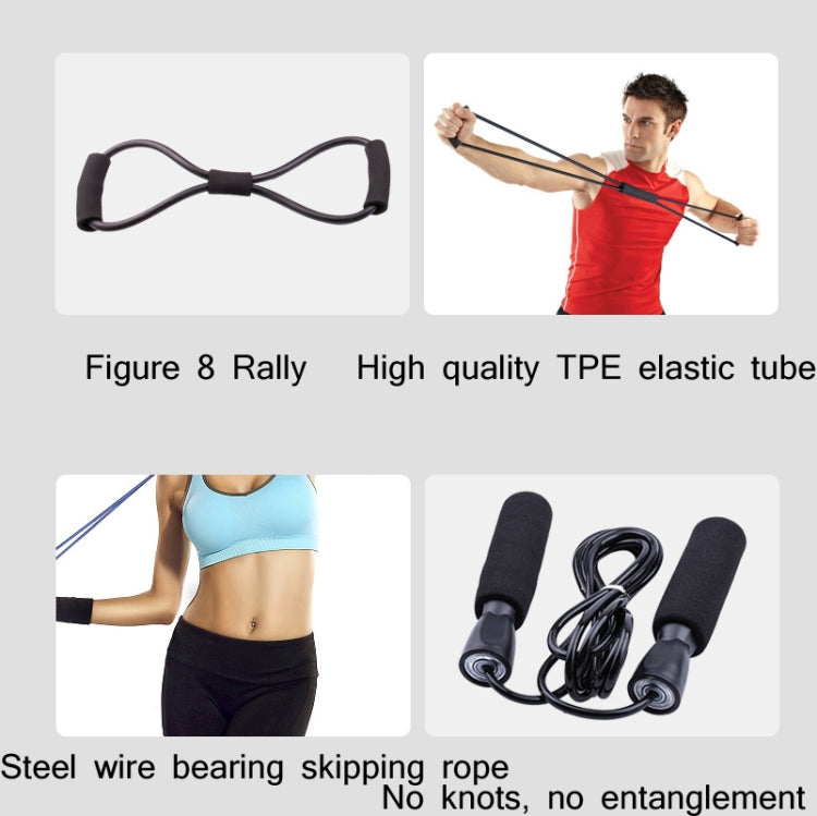 6 In 1 Abdominal Wheel Set Home Fitness Equipment Specifications:(Blue)
