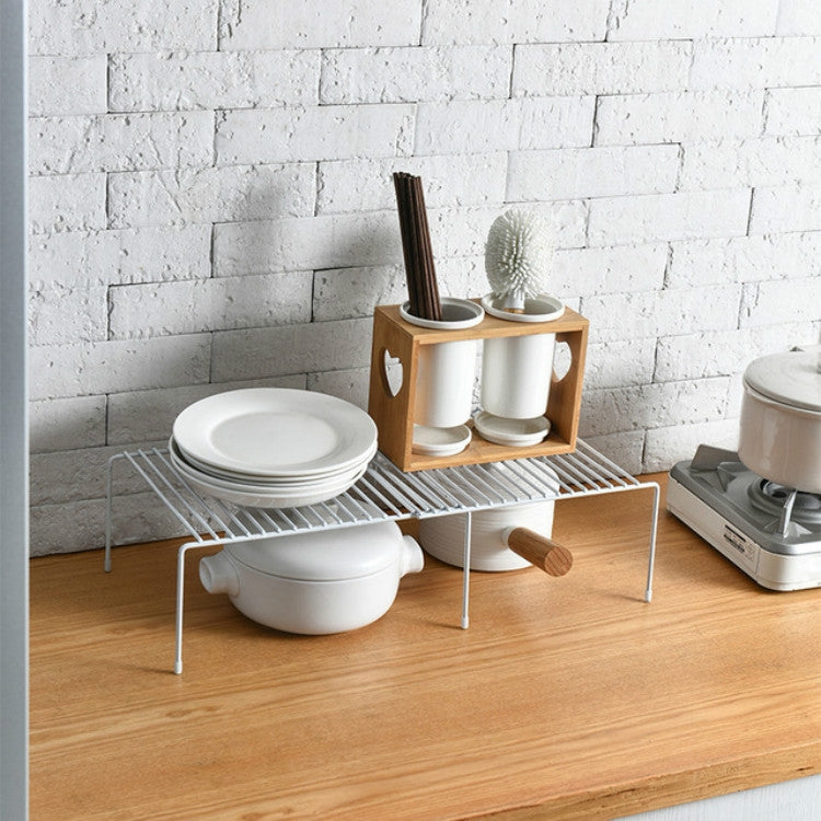 Kitchen Drain Rack Dish Sauce Rack Layered Storage Rack Retractable Rack, Style:Regular