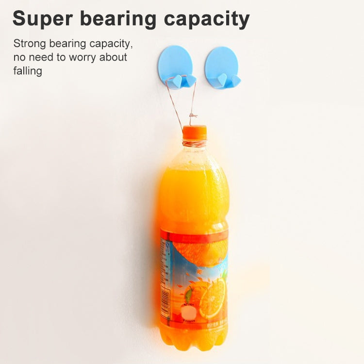 2 Sets Home Creative Design Family Powerful Hooks, Random Color Delivery