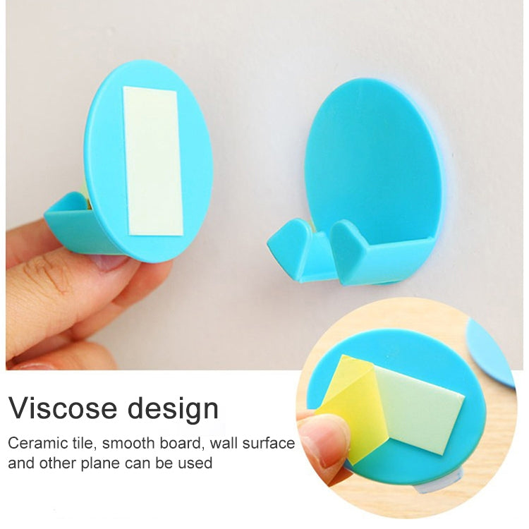 2 Sets Home Creative Design Family Powerful Hooks, Random Color Delivery