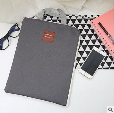 Waterproof Nylon Zipper Tablet Business Handbag, Size: 35 x 27cm