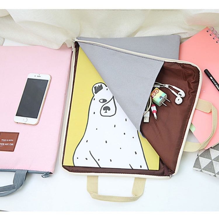 Waterproof Nylon Zipper Tablet Business Handbag, Size: 35 x 27cm