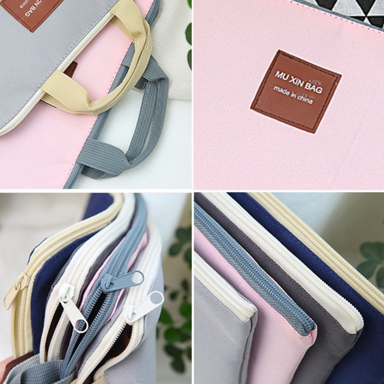 Waterproof Nylon Zipper Tablet Business Handbag, Size: 35 x 27cm