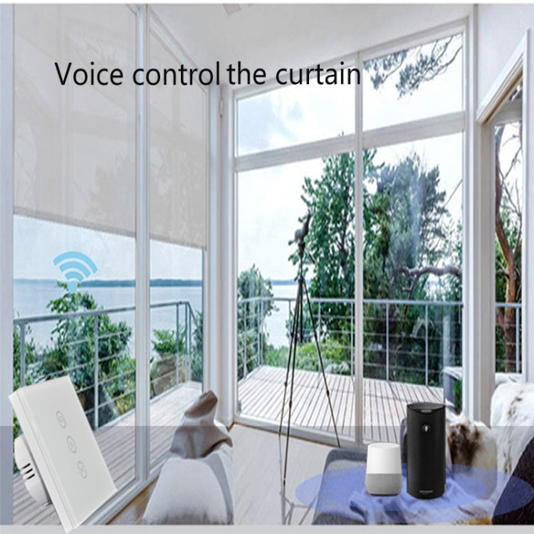 SM-SW101-C Wifi Smart Touch Curtain Wwitch Voice Control by Alexa and Google Phone Control For  Electric Curtain  Motor