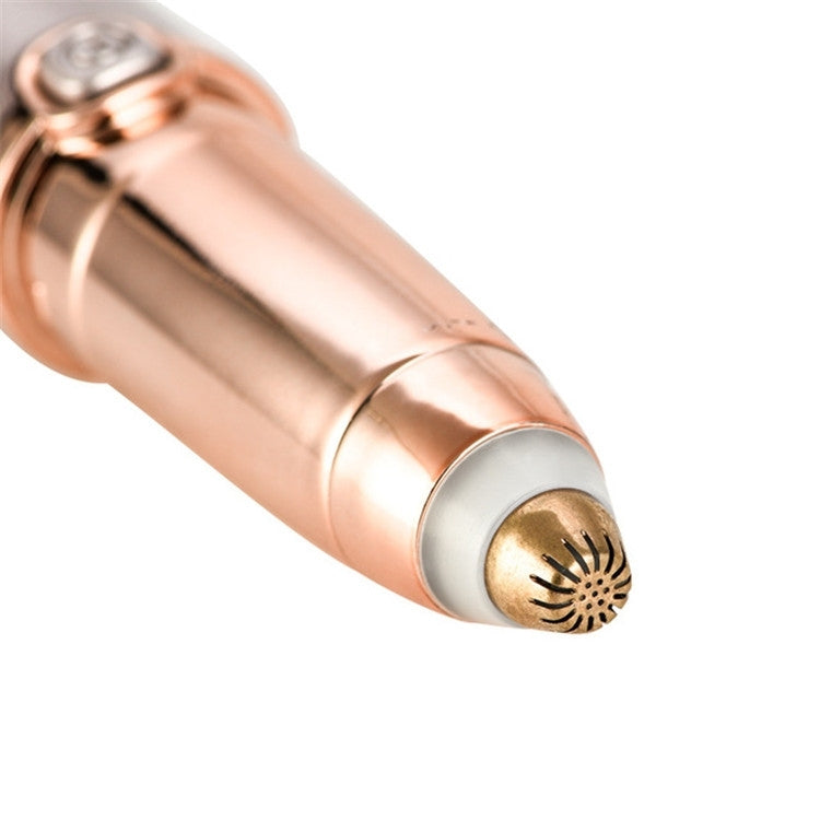 Push Button Electric Eyebrow Trimmer Automatic Hair Removal Device(Rose Gold)