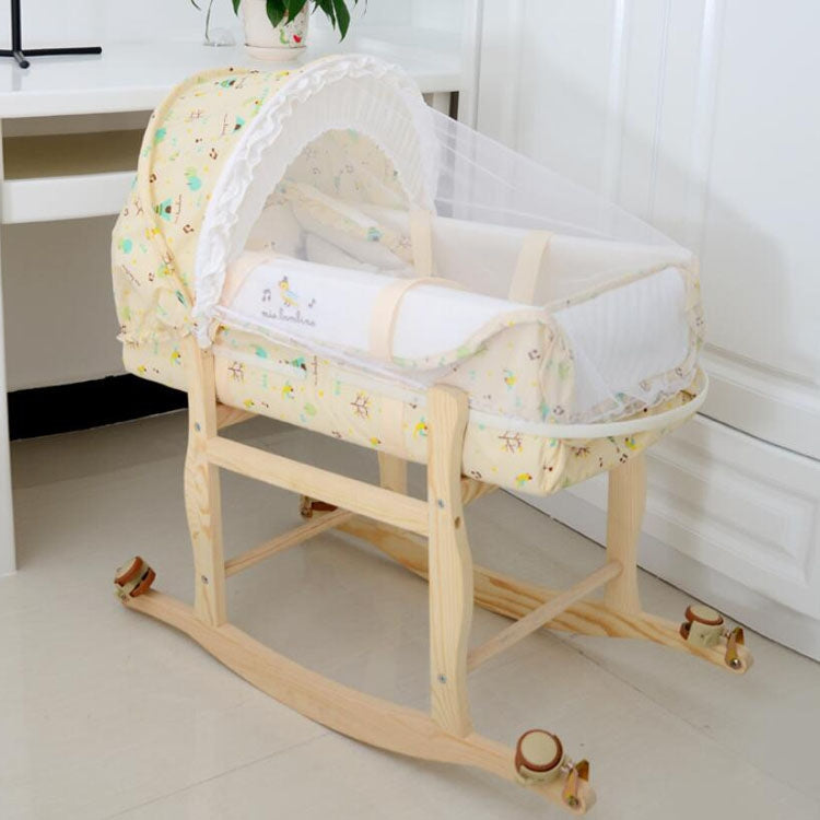 Newborn Baby Portable Sleeping Basket with Mosquito Net