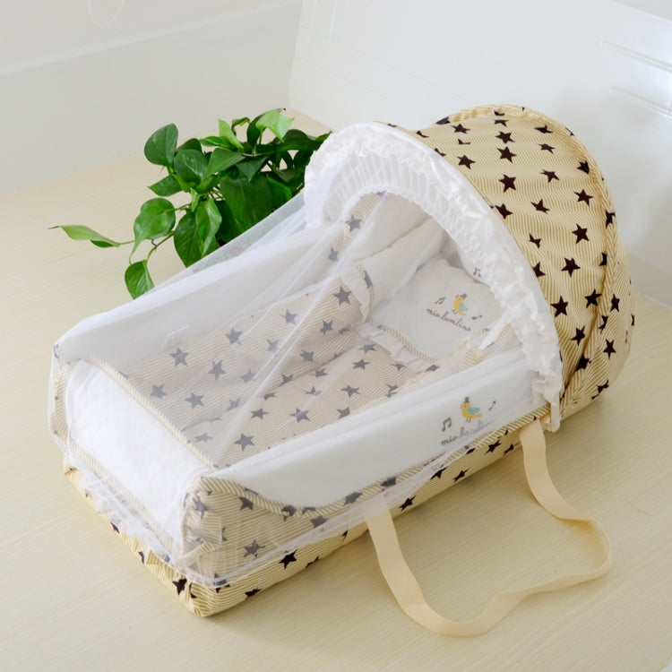 Newborn Baby Portable Sleeping Basket with Mosquito Net