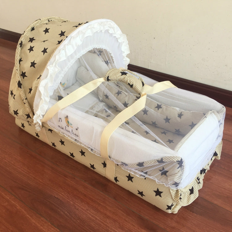 Newborn Baby Portable Sleeping Basket with Mosquito Net