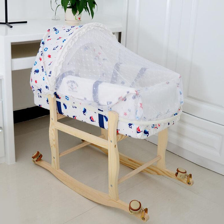 Newborn Baby Portable Sleeping Basket with Mosquito Net