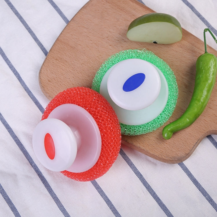 Fashion Round Handle Brush Mesh Cleaning Tools(Random Colorï¼‰